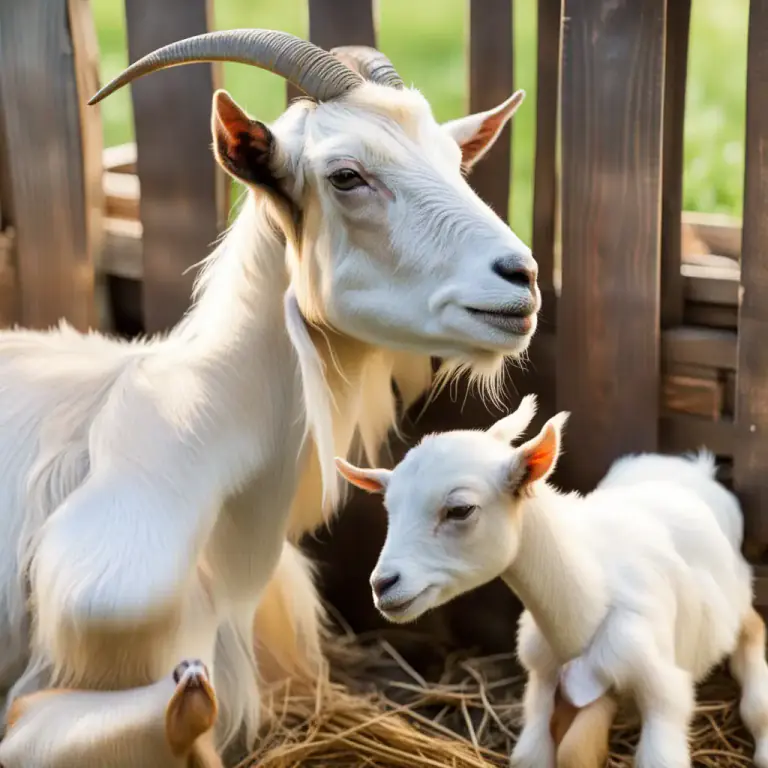 Visual representation of "nanny" - A female goat.