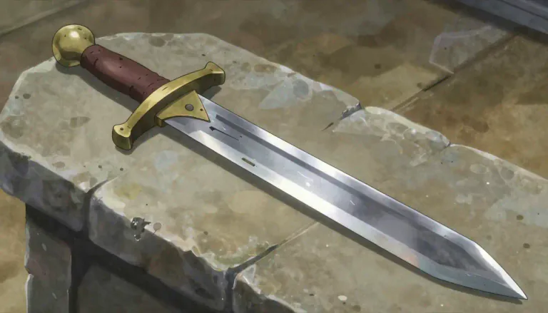 Visual representation of "broadsword" - A large, old type of sword that is wide and often used with two hands.