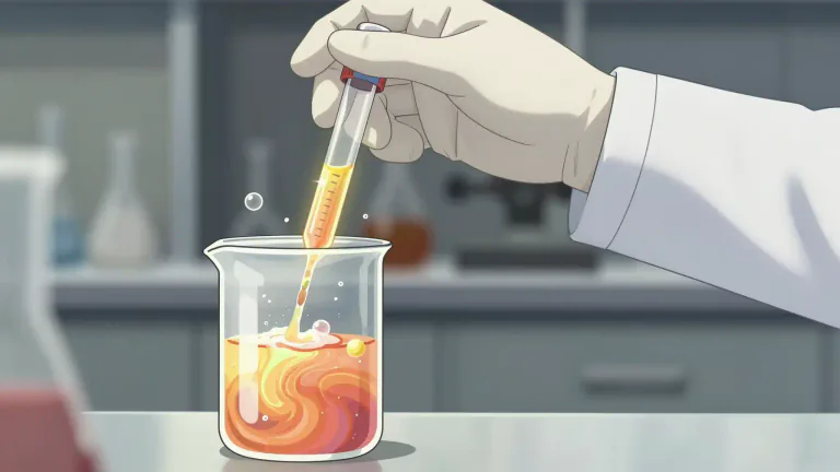 Visual representation of "reagent" - A substance used to make a chemical reaction happen or to check if a reaction can happen.