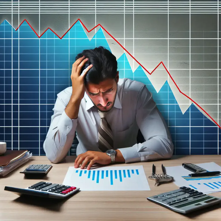 Visual representation of "sluggish" - Performing poorly, especially in terms of business or economy