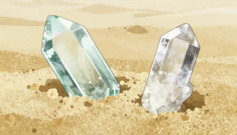 Visual representation of "silica" - A hard, unreactive, colorless compound that is the main constituent of sand and glass.