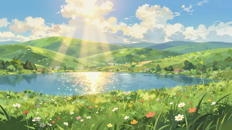 Visual representation of "glorious" - Something very beautiful and wonderful that makes you feel happy.