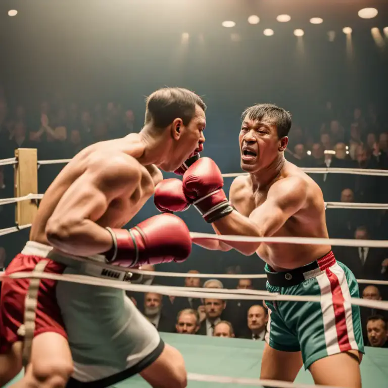 Visual representation of "below the belt" - In boxing, any punch that lands below the opponent's waist line.