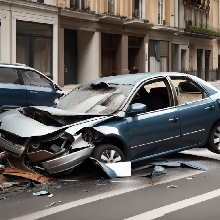 Visual representation of "smack up" - To crash, hit, damage or destroy.