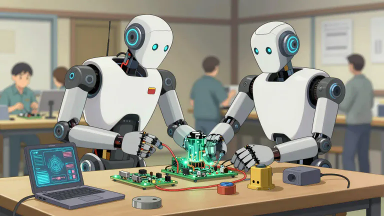 Visual representation of "mechatronics" - Mechatronics is the branch of engineering that integrates mechanical engineering, electronic engineering, computer science, and control engineering to create or enhance complex systems.