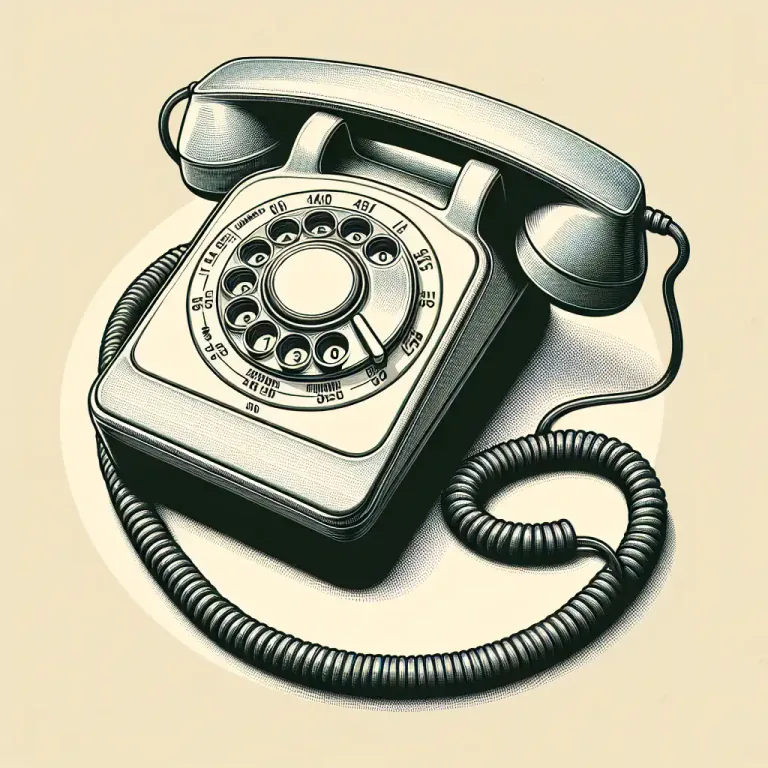 Visual representation of "be on the telephone" - To be waiting for a phone call or about to make one
