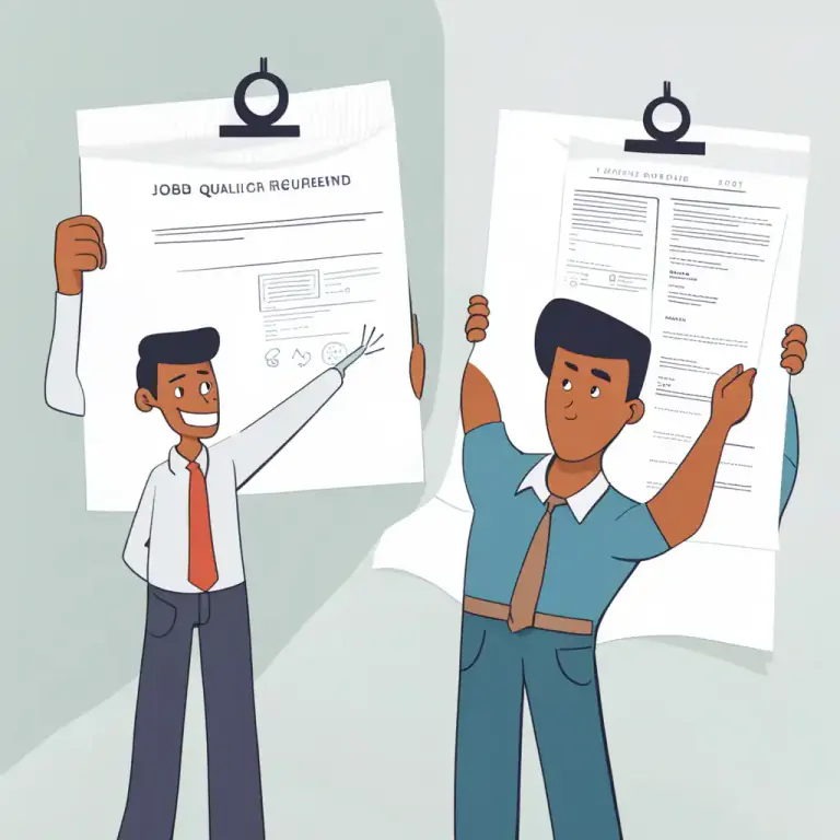 Visual representation of "hold against" - To consider or judge something in relation to something else.