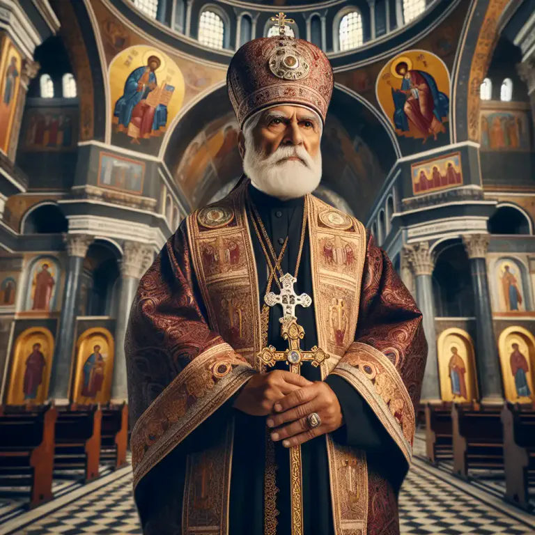 Visual representation of "patriarch" - In certain religious groups, a high-ranking bishop.