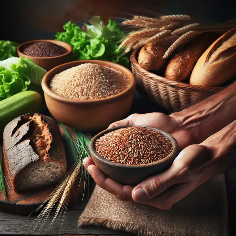 Visual representation of "wholegrain" - A grain of wheat, rice, etc. that retains all its parts after it is prepared for eating.