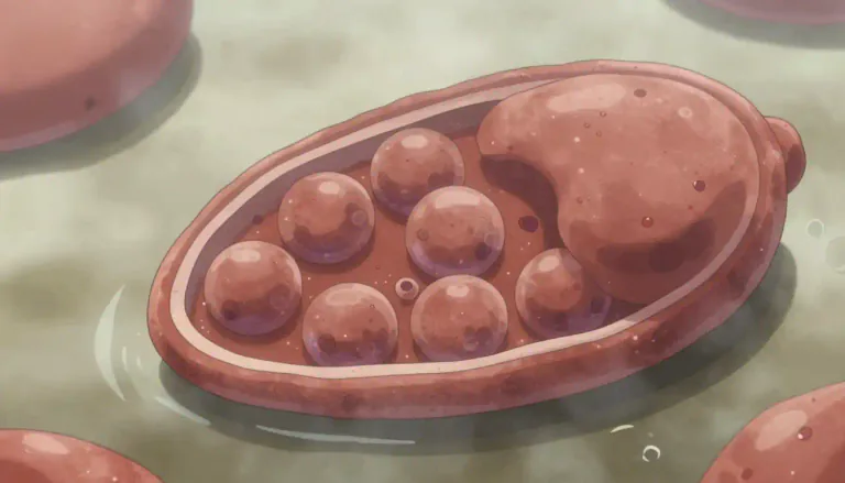 Visual representation of "oocyst" - A thick-walled reproductive structure formed by certain protozoa and responsible for the transmission of their species.