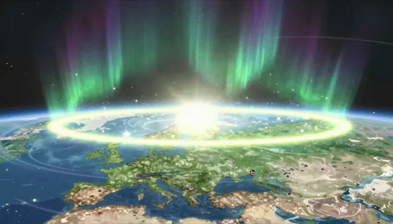 Visual representation of "ionosphere" - The ionosphere is a part of Earth's upper atmosphere, between about 30 miles (48 kilometers) and 600 miles (965 kilometers) above the surface, where ionization occurs due to solar radiation.