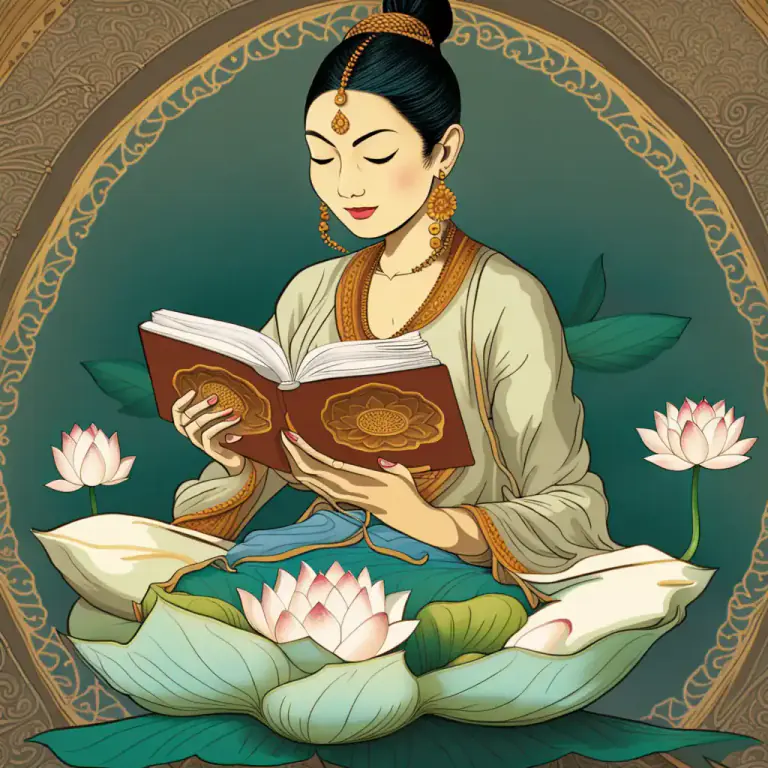 Visual representation of "buddhist" - Related to or having the beliefs of Buddhism.