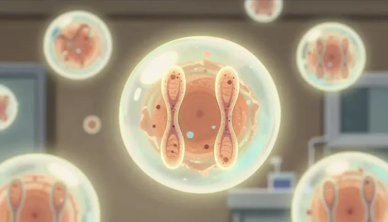 Visual representation of "trisomy" - A genetic condition where a person has three copies of a specific chromosome instead of the usual two, often leading to various developmental issues.
