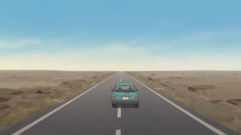 Visual representation of "linear" - Moving in or having a direct path or direction, like a straight line.