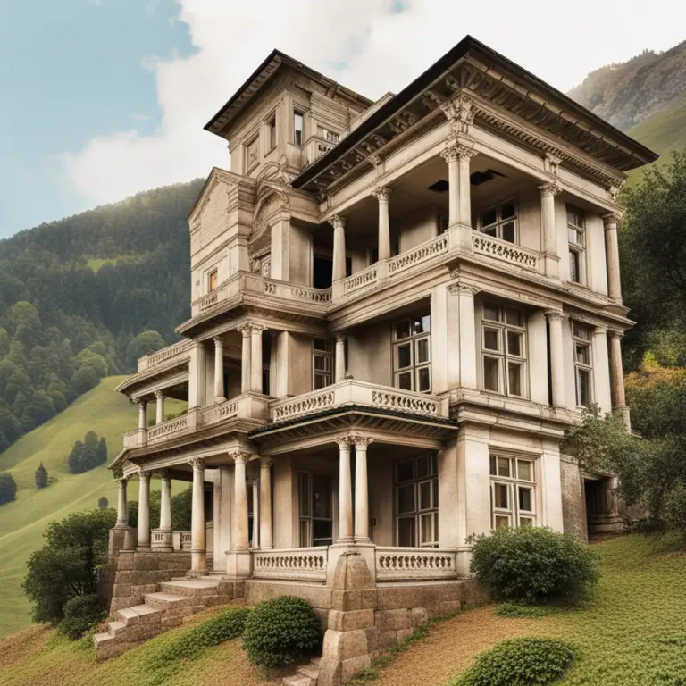 Visual representation of "as old as the hills" - Very old