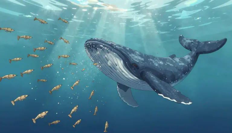 Visual representation of "brit" - Small marine animals that are eaten by some types of whales.