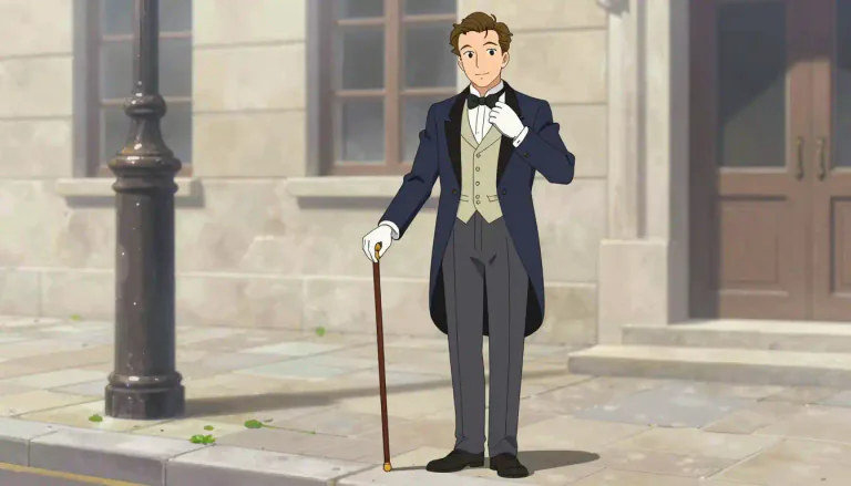 Visual representation of "dandified" - Being overly concerned about one's appearance or style, especially when the style imitates the fashion of the past.