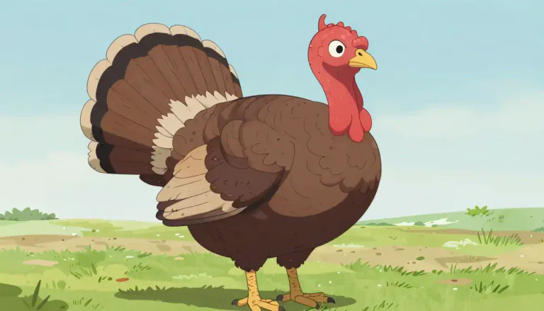 Visual representation of "turkey" - A big bird that is often eaten on special occasions, especially in the US on Thanksgiving
