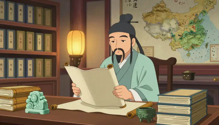 Visual representation of "sinology" - The study of Chinese culture, history, and language.