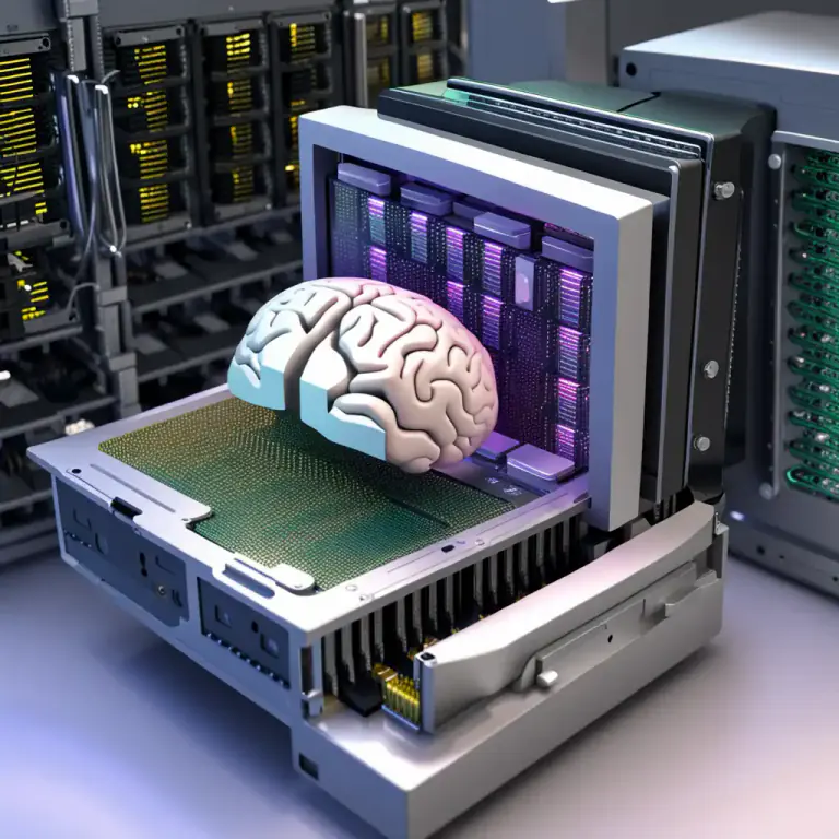 Visual representation of "swap" - In computing, to move data from the main memory to a secondary storage device to improve performance.