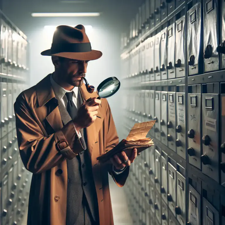 Visual representation of "unearth" - To find out or reveal a fact or information that was hidden or unknown