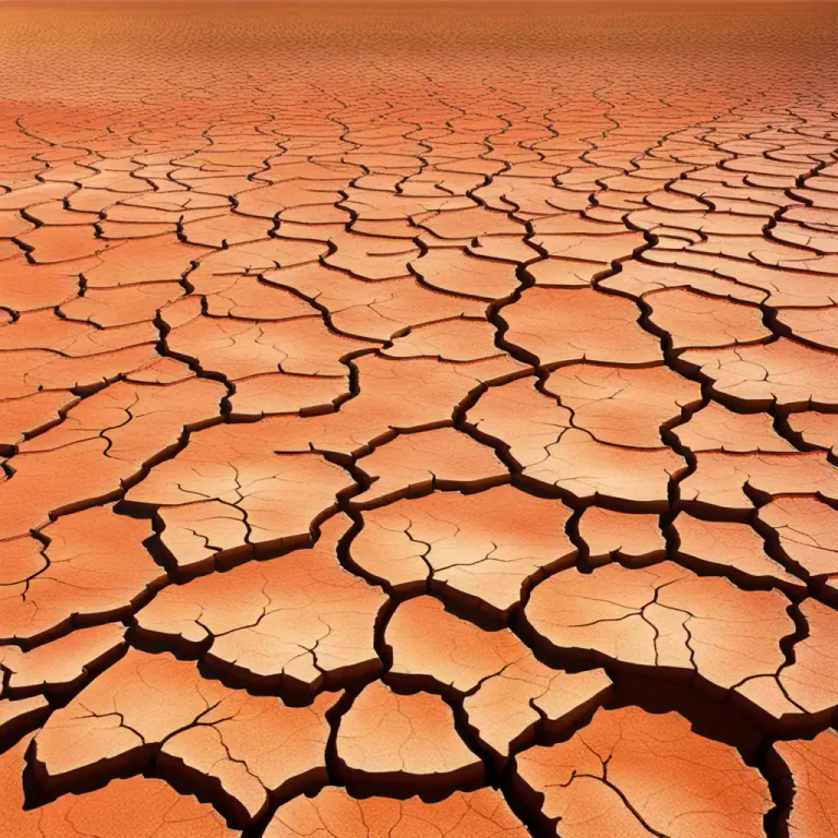 Visual representation of "monsoon" - A period of drought, often referring to the Australian outback.