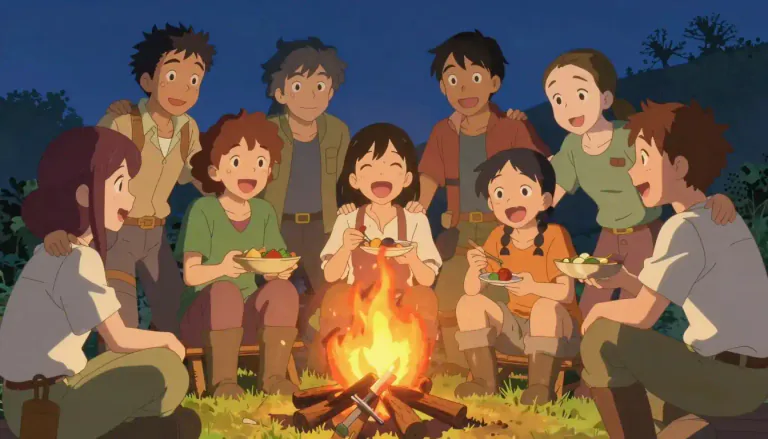 Visual representation of "comradery" - A spirit of friendship and community among a group of people.