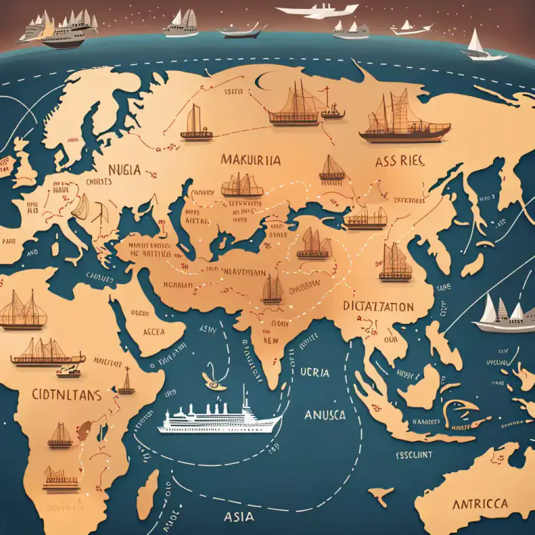 Visual representation of "old-world" - Referring to continents of Europe, Asia and Africa