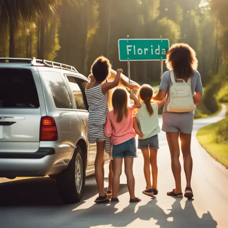 Visual representation of "go down" - To travel south or to a lower location.