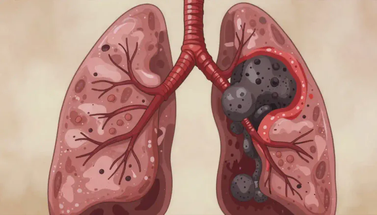Visual representation of "necrosis" - The death of most or all of the cells in an organ or tissue caused by disease, injury, or failure of the blood supply