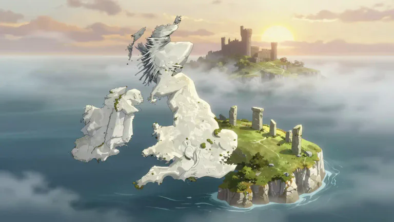 Visual representation of "albion" - A historic term for the island of Great Britain.