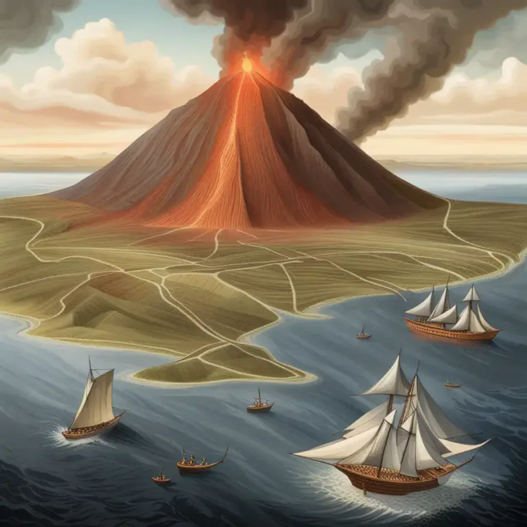Visual representation of "landmark" - An identifying feature on a landscape that helps in navigating or locating places.