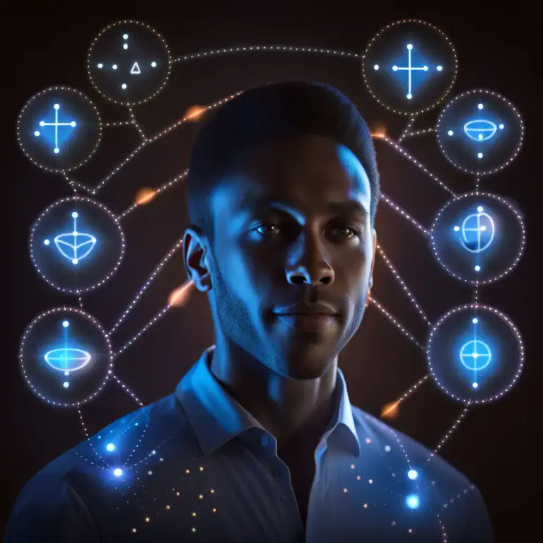 Visual representation of "point" - A characteristic or detail