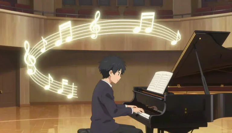 Visual representation of "rondo" - A type of musical composition with a recurring theme