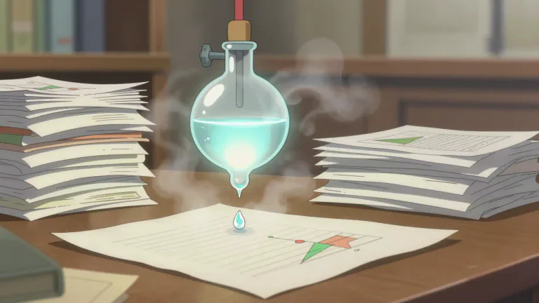 Visual representation of "distil" - To obtain the essential meaning or most important aspects of something.