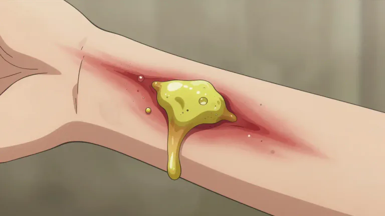 Visual representation of "pyogenic" - Denoting or producing pus.
