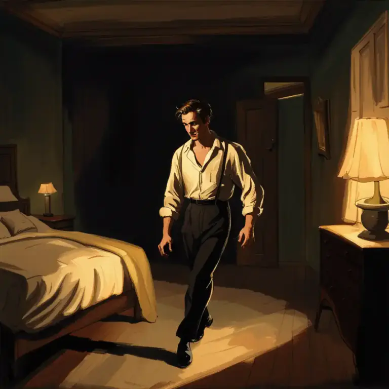 Visual representation of "stumble into" - To walk unsteadily or clumsily into something or some place