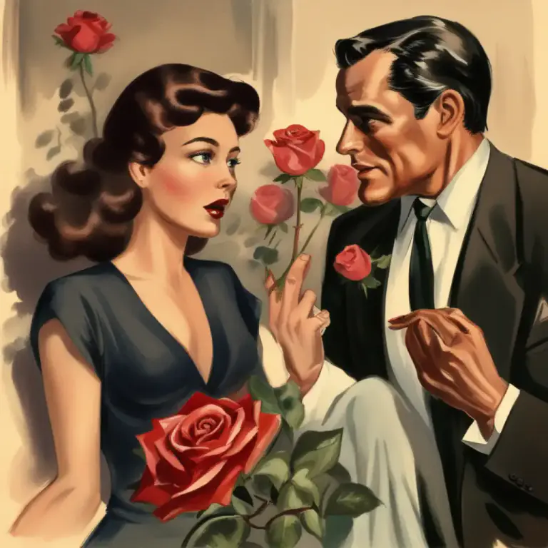 Visual representation of "romance" - To try to make someone love you or have a sexual relationship with you