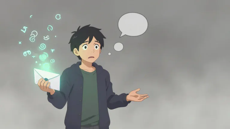Visual representation of "meaningless" - Having no interpretation or understanding.