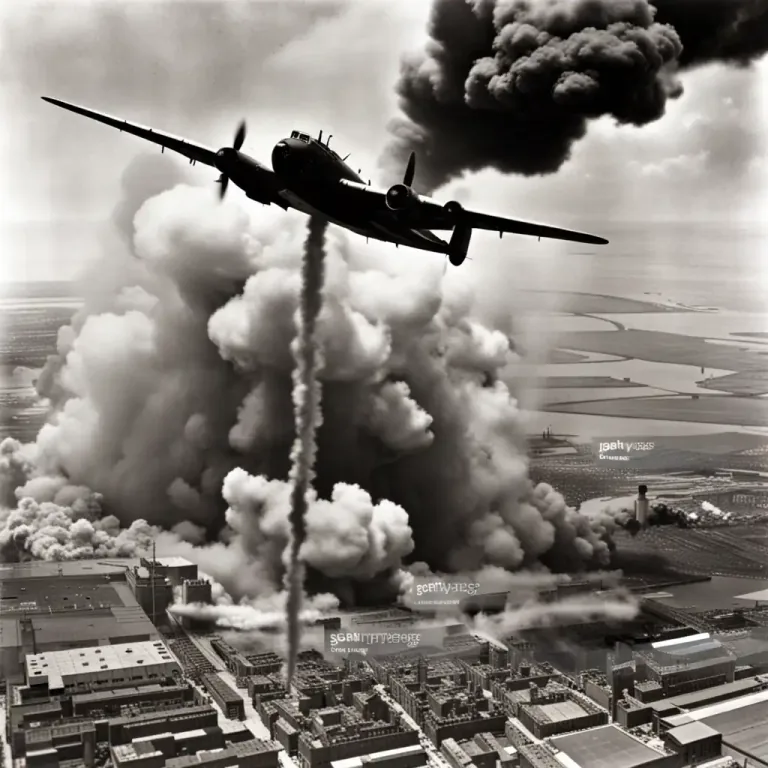 Visual representation of "blockbuster" - A large bomb used in World War II, capable of causing huge damage.