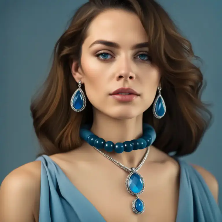 Visual representation of "azure" - A type of gem, specifically a deep-blue variety of mineral