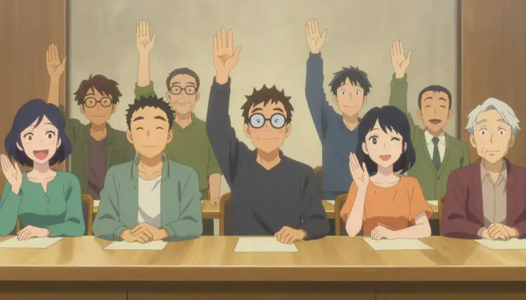 Visual representation of "unanimity" - The condition of everyone agreeing on something