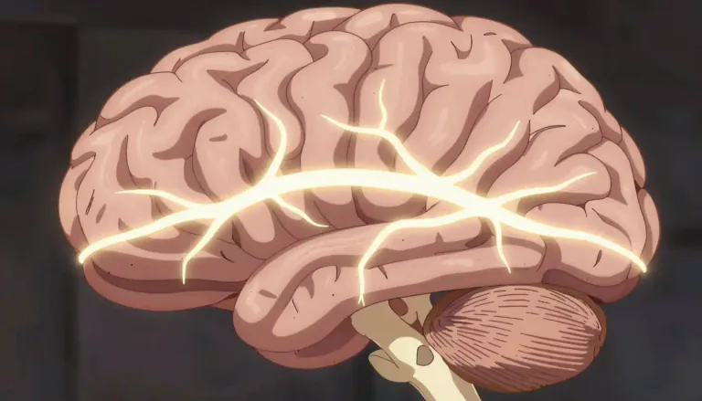 Visual representation of "commissure" - A commissure is a connection or junction, especially in the brain, where nerve fibers cross.
