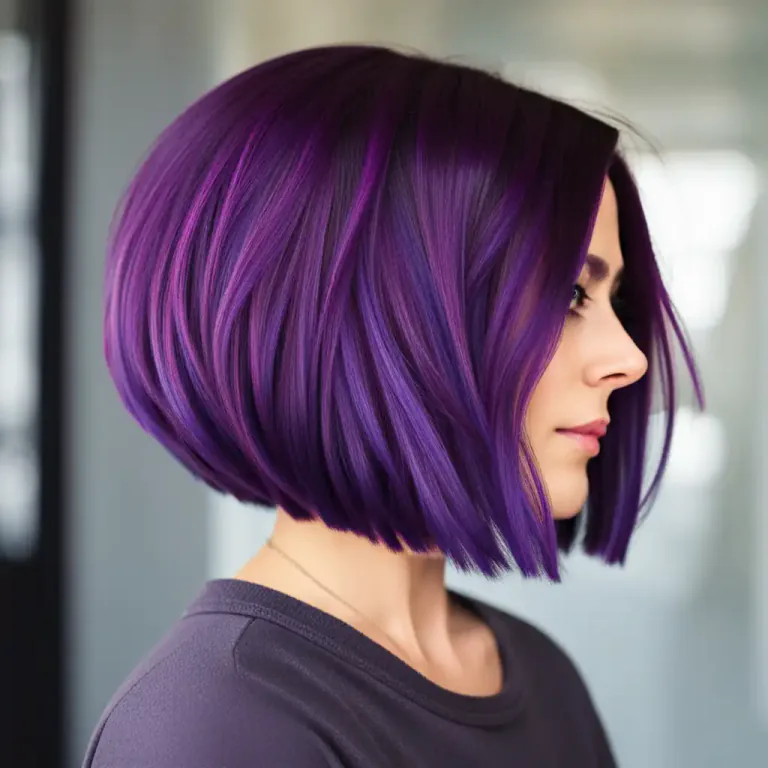 Visual representation of "bobbed" - Cut hair to a short length