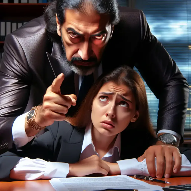 Visual representation of "coerce" - To pressure a person to behave in a certain way by use of threats, intimidation, or force.