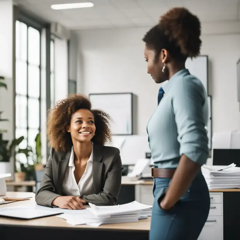 Visual representation of "run along" - To ask someone to leave, often politely and often in order to get some work done.