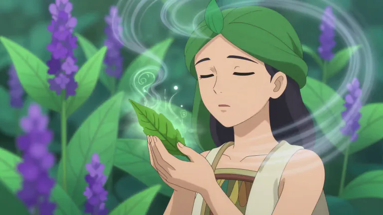 Visual representation of "salvia" - Refers to a specific species of salvia, particularly Salvia divinorum, known for its mind-altering effects when consumed.
