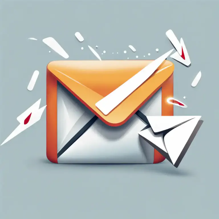 Visual representation of "bounce" - To send back an email because of an error