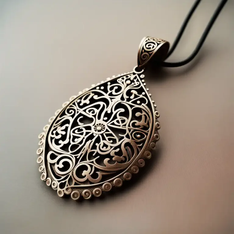 Visual representation of "filigree" - Made with or resembling the detailed and intricate design or craft of filigree.
