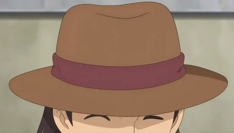 Visual representation of "hat" - A piece of clothing for the head, often with a brim and typically made of fabric or straw.